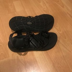 Chaos’s black with small grey stripes.